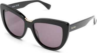 Max Mara Zonnebril - Dames - Zonnebrillen - Zwart - 55 MM - Accessoires