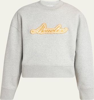 Moncler Logo Patch Crewneck Sweatshirt
