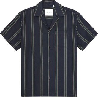 Les Deux Overhemden, Heren, Blauw, S, Short Sleeve Shirts