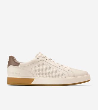 Cole Haan Mens GrandPr&oslash; Angleace Lace-To-Toe Sneakers - Beige Size 10.5