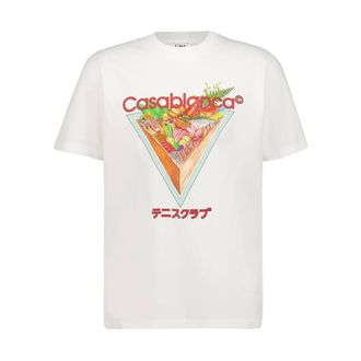 Casablanca T-Shirts, male, White, M, Tennis Club Icon T-Shirt