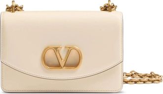 Valentino Small Shoulder Bag Vain - Dames - Schoudertassen - Beige - ONE Size - Leer - Tassen