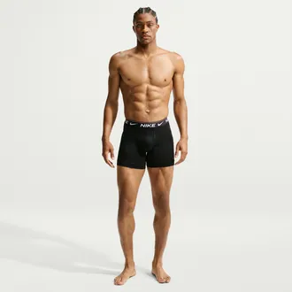 Nike Mens Ultra Comfort Dri-FIT Boxer Briefs (3-Pack) in Black | KE1257-001