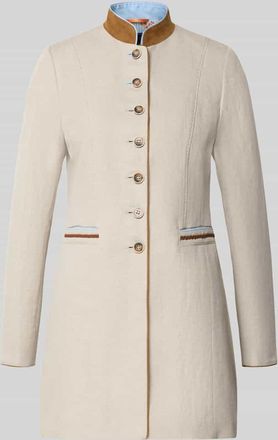 White Label Regular Fit Mantel aus Viskose-Mix mit Stehkragen in Beige, Gr&ouml;&szlig;e 36