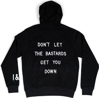 Iron And Resin Mens Dont Let The Bastards Hoodie In Black