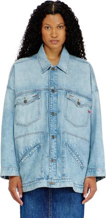 Diesel Oversized denim workwear jacket - Denim Jackets - Woman - Blue