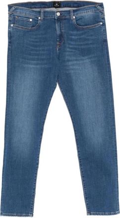 Paul Smith Tapered Fit Jeans - Heren - Slim Fit Jeans - Blauw - W31 - Leer - Jeans