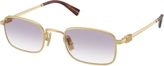 Miu Miu MUA53S 5AK04O Gold/Clear Gradient Dark Grey