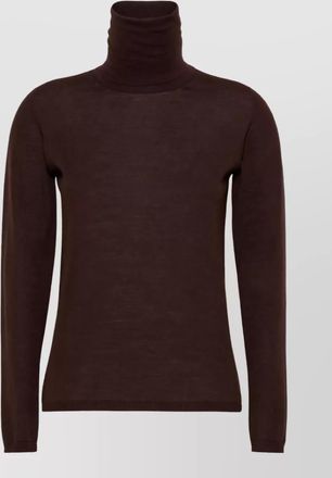 Max Mara virgin wool fine-knit turtleneck sweater