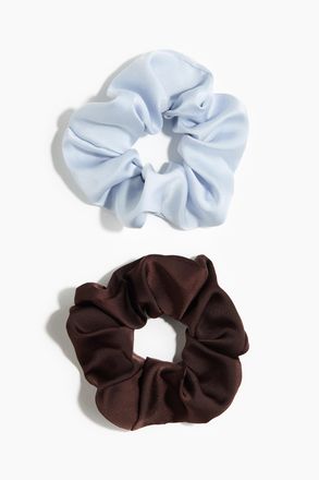 H&M 2er-Pack Scrunchies - Blue