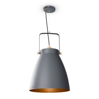 Paco Home Paco Home - L&aacute;mpara De Suspensi&oacute;n Comedor Colgante Cocina Mesa Comedor Industrial Moderna L&aacute;mpara Colgante - Antracita, Oro (&oslash;39cm)