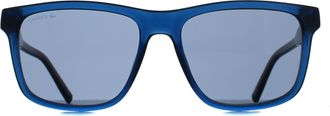 Lacoste L6025S 410 transparant blauw grijs blauwe zonnebril