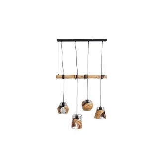 Netlighting Java Bar Pendant Ceiling Light Black 4x E27