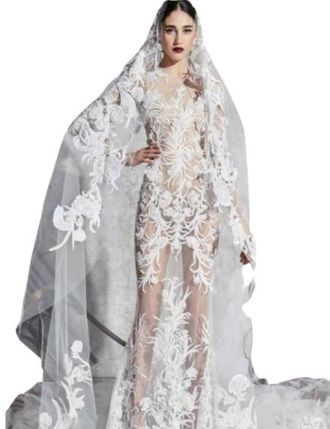 Zuhair Murad Off White Fabiana Bridal Gown Size S