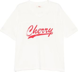 Cherry Los Angeles Football T-shirt - White