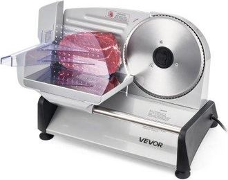 OEM Cortafiambres El&eacute;ctrico 200 W, Cortadora De Fiambre Con Cuchilla Afilada De 190 Mm, Velocidad De Corte De 70 A 100 Rpm, Grosor Ajustable De 0 A 15 Mm,