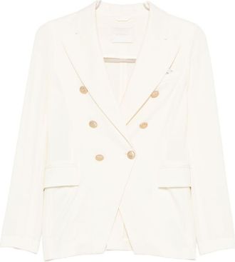 Circolo 1901 Womens Cotton Double-Breasted Jacket