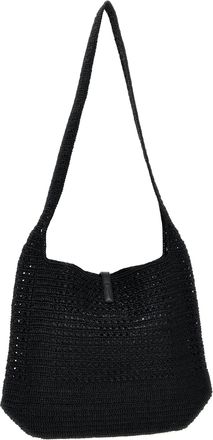 Saint Laurent Unisex Le 5 &Agrave; 7 Shoulder Bag Black Raffia
