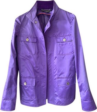 Dolce & Gabbana Purple Silk Jacket Size S