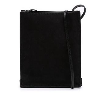 The Row Black Small Suede To Go Crossbody