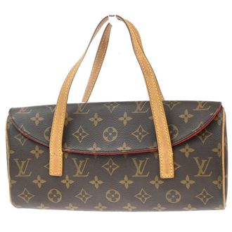 Louis Vuitton Sonatine Monogram Canvas Brown Canvas Handbag (Pre-Owned)
