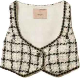 Twinset Twin-set Jassen - Dames - Gillet - Beige - L - Kostuums