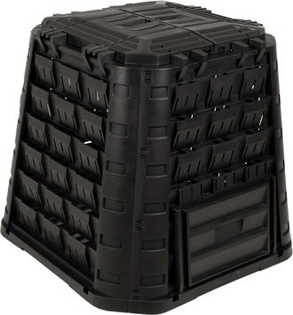 vidaXL Compostador De Jard&iacute;n Negro 91 X 91 X 83 Cm 100% Pp Vidaxl