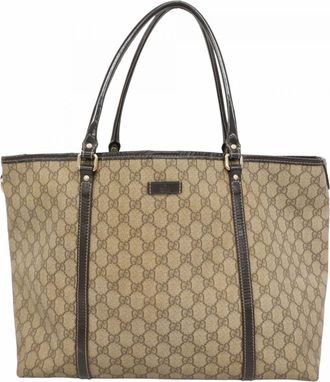 Gucci Brown Pvc Tote Bag (Pre-Owned)
