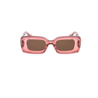 Loewe Gafas de sol rectangulares Anagram de 46 mm - Accessories - Mujer - Rosa - ONE SIZE