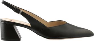 Högl Schoenen, Dames, Zwart, 40 EU, Leer, Moderne Slingpumps met Twist