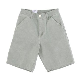Carhartt Work in Progress Carhartt Wip, Casual Shorts, male, Green, Size: W28 Short Cotton Workwear Shorts