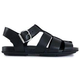 FitFlop Fitflop Womens Gracie Leather Fisherman Sandals - Black - Size UK 7