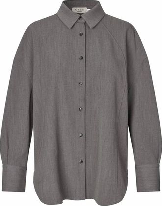 Masai Lange Mouw Shirt - Dames - Blouses & Shirts - Grijs - Maat: S