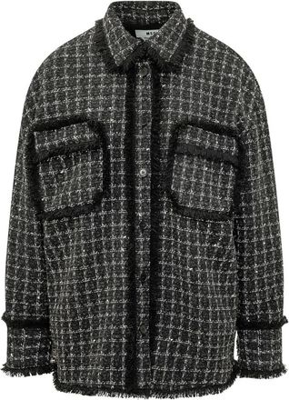 Msgm Mujer, Chaquetas, Negro, Talla: S