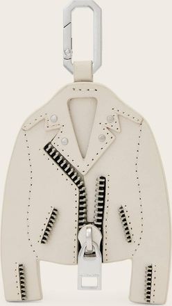 AllSaints Leather Balfern Leather Keyring, Size: One Size