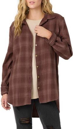O'Neill Travys Plaid Shirt in Deep Taupe at Nordstrom Rack, Size Small