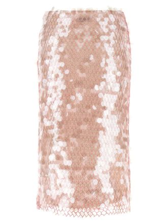 Tory Burch Sequin-Embroidered Skirt - Pink
