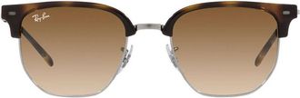 Ray-Ban New Clubmaster - unisex - Zonnebrillen - Bruin - 53 MM - Accessoires