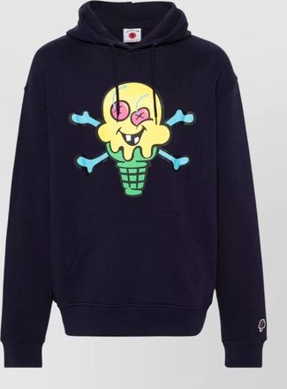 Icecream cotton graphic print hoodie