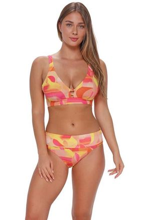 Sunsets Natalie Bikini Swimsuit Top - D Cup in Dreamsicle Crepe at Nordstrom, Size 32