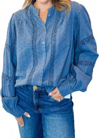 Dear John Denim Alberta Top In Vintage Indigo