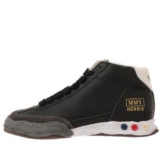 Miharayasuhiro HERBIE OG Sole Leather High-top Sneaker Black A09FW701-BLK