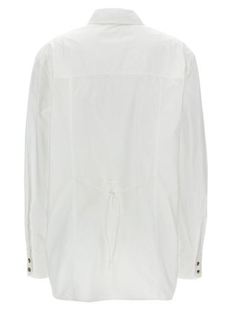 Ganni Organic Cotton with Button Detail Shirt - White