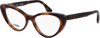 Fendi Fendi Womens Lettering 53Mm Optical Frames