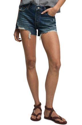 Lucky Brand High Waist Denim Mom Shorts in Hidden at Nordstrom, Size 25