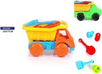 Trade Shop Trade Shop - Set 5 Pezzi Giochi Mare Spiaggia Camion Palette Formine Giocattolo Bambino Bimbo
