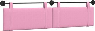 vidaXL Cabecero Colgante Rosa Tela Vidaxl