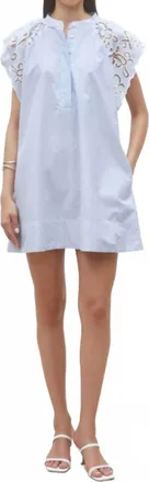 Suncoo Cidji Mini Dress In Bleu