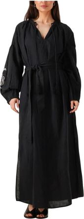 Notre-V Kleedjes, Dames, Zwart, S, nv-freda Maxi Jurk