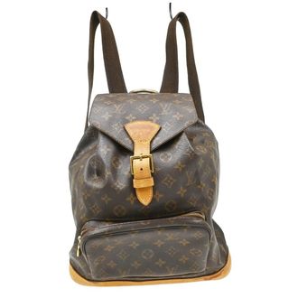 Louis Vuitton Vintage Montsouris Backpack Monogram Canvas Brown Canvas Backpack Bag (Pre-Owned)